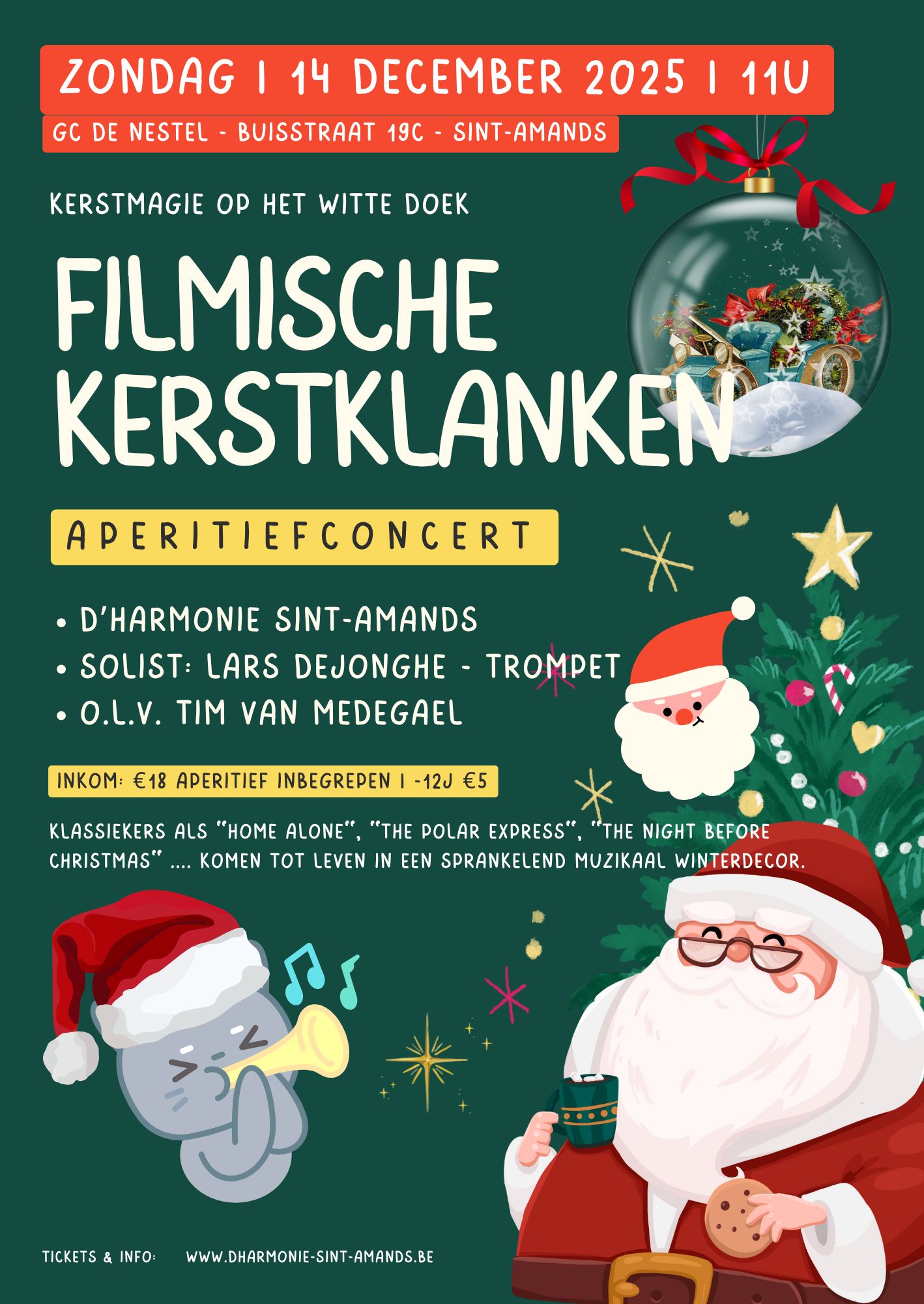 FILMISCHE KERSTKLANKEN 300 x 423 mm